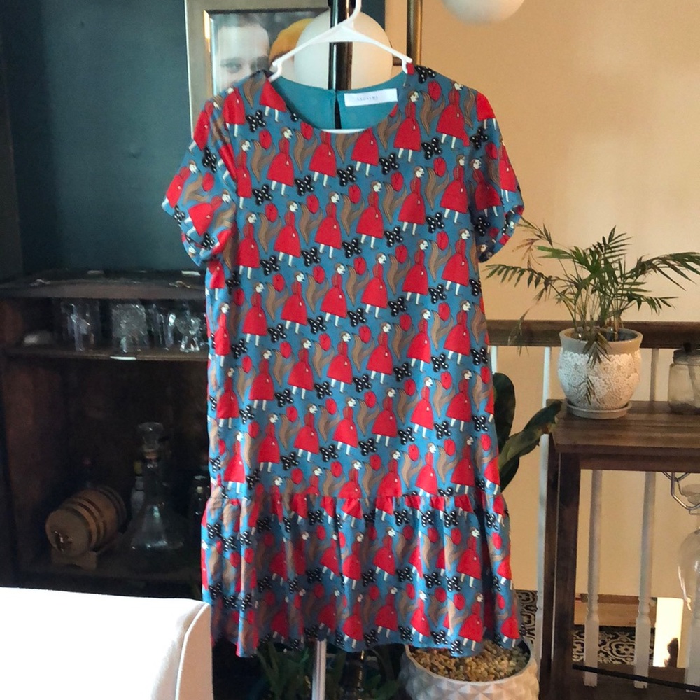 Anonyme Printed Midi Dress